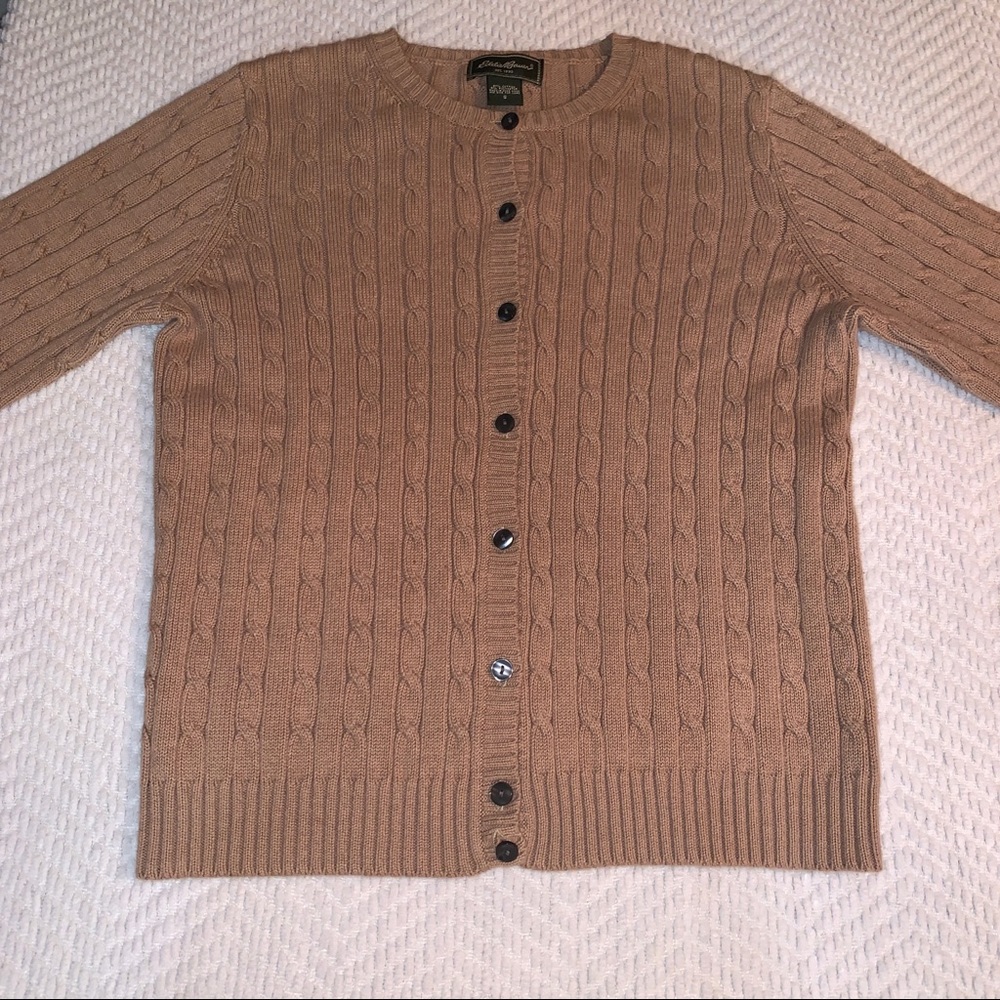 Eddie Bauer Knit Cardigan Sweater Button Up